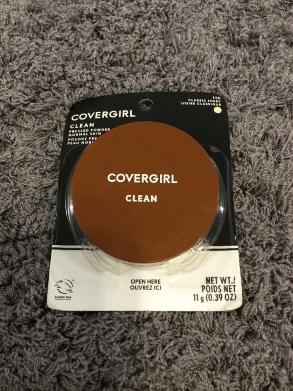 Covergirl Clean Pressed Powder-110 Classic Ivory